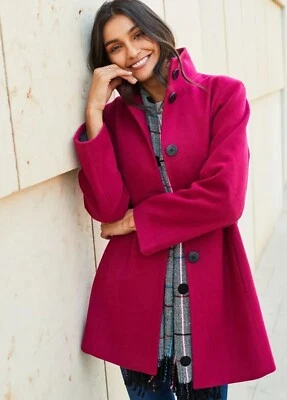 Kaleidoscope Single Breasted High Collar Coat in Magenta Size 12 - Image 1 of 4