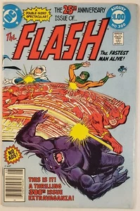 The Flash #300 1981 Barry Allen Double Size 25th Anniversary Wrap Around Cover - Imagen 1 de 5