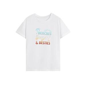 T Shirt for Women Summer Breathable Basic Tee Shirt for Holiday Beach Street