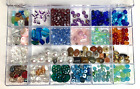 Jewelry Making Supplies Assorted Glass And Plastic Beads & Stones W/organizer