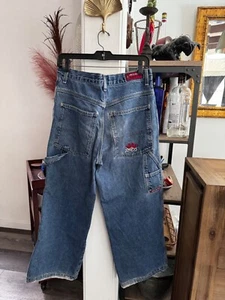 Rare 90s JNCO denim jeans “red crown” edition - Picture 1 of 6