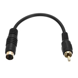 S Video Cable 0.56ft 4 Pin S-Video Male to RCA Male Composite Adapter Convert... - Picture 1 of 5