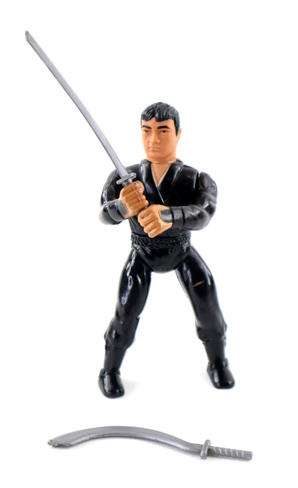 Vintage 1984 Remco Secret Of The Ninja Kung Fu Warrior Action Figure W/ 2 Swords - Image 1 of 4