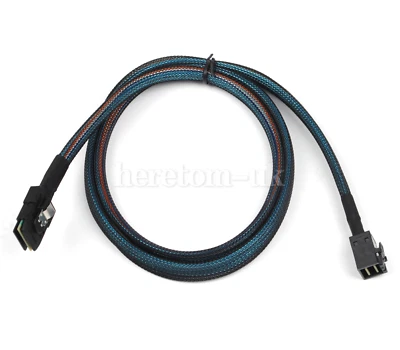 1M SAS SFF-8643 to SFF-8087 36pin Hard Disk 12Gbps data Server Cable - Image 1 of 4