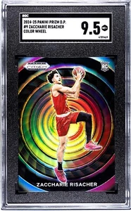 2024 Panini Prizm Draft Picks Zaccharie Risacher Color Wheel SGC 9.5  Rookie RC - Picture 1 of 2
