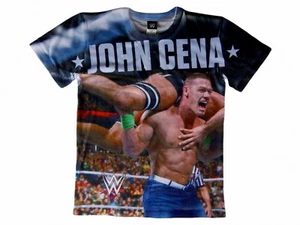 Camisa de lucha libre John Cena WWE WWF niños jóvenes - talla 14 - Imagen 1 de 6