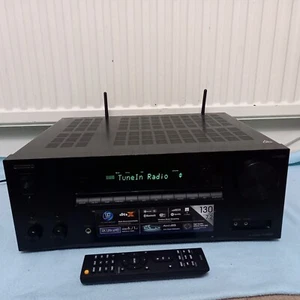 black 7.2 AV receiver ONKYO TX-NR555 4K HDCP 2.2 PHONO stage ATMOS internet BT - Picture 1 of 19