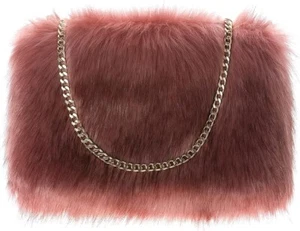 Dikoaina Faux Fur Handbag Clutch Purse - Picture 1 of 4