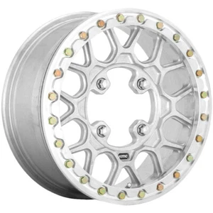15x10 +0 KMC Powersports KS235 Grenade Beadlock 5x4.5 Machined Wheels (Set of 4) - Picture 1 of 3