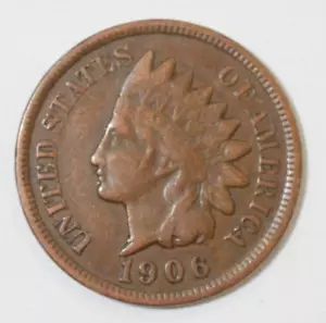 Penny testa di indiano 1906, la moneta è un centesimo molto bello (8+ oggetti spedizione gratuita) - Foto 1 di 2