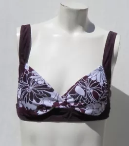 Athleta Sangria Blumendruck HAIKU Bikini Oberteil Badeanzug Größe M 36B 34C gebraucht, in einwandfreiem Zustand - Bild 1 von 5