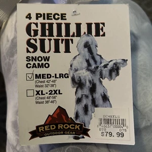Traje Ghillie Red Rock Outdoor Gear 4 Piezas, Nieve, Mediano-Grande 70917M/L - Imagen 1 de 4