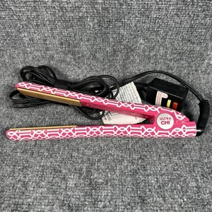 Chi Ultra Ceramic Flat Iron Pink GF8122 Heat Adjustable 330-410F 110-240V AC - Picture 1 of 11