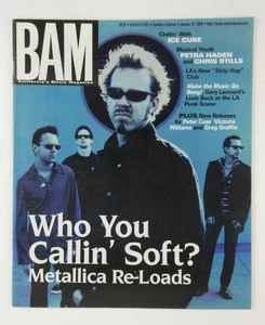 Metallica James Hetfield BAM California Magazine January 1998 Used, NO LABEL - Picture 1 of 2