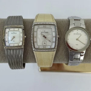 3~SKAGEN Denmark Ladies Watch Lot~Untested - Picture 1 of 12