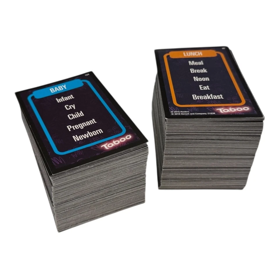 Cartas de repuesto para juego Taboo Electronic Buzzer - Baraja 2016 Foto 1 de 2