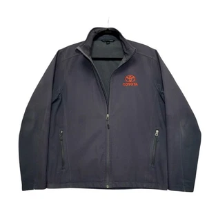 Port Authority Toyota Soft Shell Jacket - Size M - Gray Fleece-Lined Full Zip - Picture 1 of 3