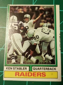 1974 Topps Ken Stabler #451 Raiders HOF - Foto 1 di 11