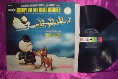Burl Ives Rudloph The Red Nosed Reindeer LP Original Mono - Image 1 of 3