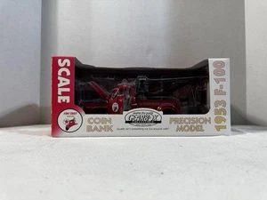 NIB Diecast Car Gearbox FIRE CHIEF 1935 F-100 TOW TRUCK Precision COIN BANK 1:24 - Picture 1 of 14