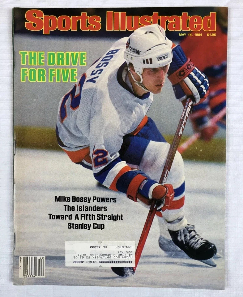 Mike Bossy New York Islanders - Sports Illustrated - 14 de mayo de 1984 Foto 1 de 1