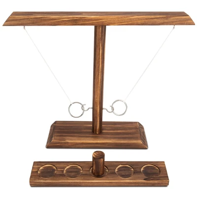 Juegos de Lanzamiento de Anillos para Adultos, Juego de Lanzamiento de Anillos, Exterior Interior Hecho a Mano Madera Ho... Foto 1 de 4