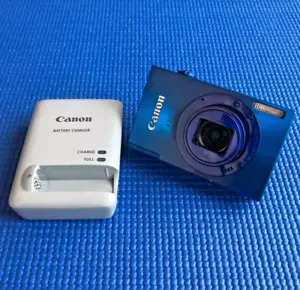Canon IXY 3 PowerShot ELPH 520 HS IXUS 500 HS 10.1MP 12.0x Blue F/S From Japan - Picture 1 of 23