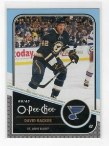 David Backes 11-12 O-Pee-Chee OPC Base Common #385 St. Louis Blues - Picture 1 of 1