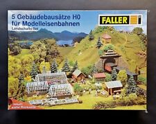 Faller Landschafts-Set 5 Gebäudebausätze H0 für Modelleisenbahnen NEU