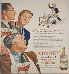 1946 Kinsey Whiskey Vintage ad this is the way for all good men - Picture 1 of 1