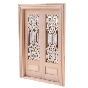 Dollhouse Miniature 1:12 Scale Door Plain Unpainted Unfinished Lobby Furniture - Picture 1 of 7