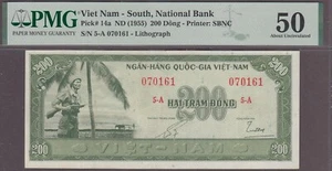 Vietnam South 200 Dong Banknote P-14a ND (1955) PMG 50 - Picture 1 of 2