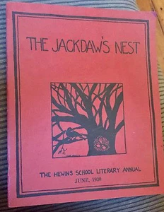 1930 Dedham Country Day DCD Hewins School Literary Annual Jackdaw's Nest Mass MA - Picture 1 of 6