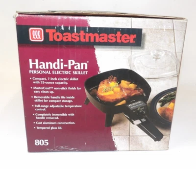 Sartén eléctrica antiadherente vintage Toastmaster Handi-Pan #805 nueva Foto 1 de 2