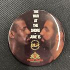 VINTAGE Michael Spinks/Gerry Cooney 1987 Trump Plaza 3" PINBACK BUTTON Boxing