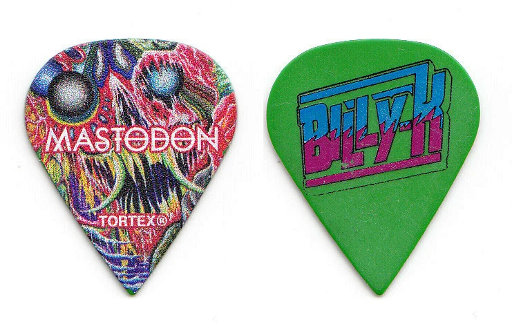 Mastodon Bill Keliher Signature Green Guitar Pick - 2015 Tour - Image 1 of 1