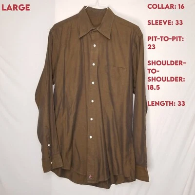 De colección Nordstrom Hombres GRANDE 16x33 Amarillo Oscuro-Verde Negro Manga Larga Informal Foto 1 de 4