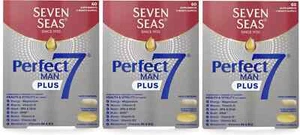 3xSeven Seas Perfect7 Man + Multivitamin Duo, (30 Omega 3 & 30 Multivitamin) - Picture 1 of 3