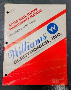 FIREPOWER SCHEMATICS MANUAL PLUS,1980 SOLID STATE PINBALL MACHINE SERVICE MANUAL - Picture 1 of 1