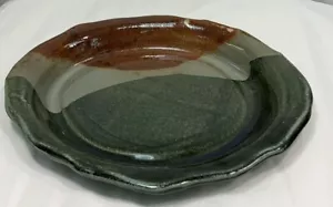 Andrea Hill Ceramic Art Platter Serving Tray 14" x 11" - Earth Tones - Picture 1 of 8