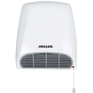 Heller Heater Wall Bathroom Electric Fan Heating Pull Cord Switch Wall Mounted - Picture 1 of 3