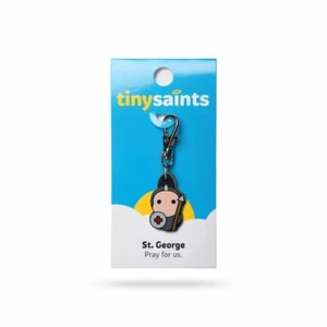 Tiny Saints St. George CHARM - Paracord, Bracelets, Backpacks, Purses Gifts NEW - Picture 1 of 1