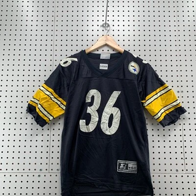 Camiseta deportiva de colección años 90 Pittsburgh Steelers Bettis Starter juvenil mediana 10-12 19x26,5 Foto 1 de 4