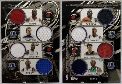 2006-07 Topps Luxury Box Relics 8 Wade Nowitzki Shaq O'Neal Terry Game Used /79 - Image 1 of 4