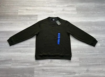 GH Bass and Co Crewneck Pullover Fleece Sweatshirt Army Green Men’s Size L NEW - Image 1 of 4