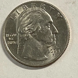 2023 P Washington Quarter Eleanor Roosevelt Reverse Circulated COD NOT GOD Error - Picture 1 of 10