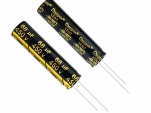 5pcs Radial 450V 68UF 13x50mm high frequency LOW ESR electrolytic capacitor - Bild 1 von 1