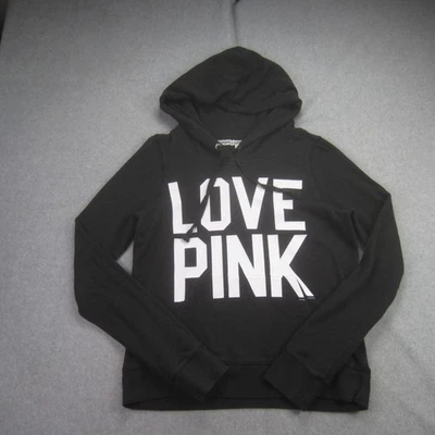Sudadera Pullover Victorias Secret Sudadera con Capucha Mujer Mediana Negra Love Rosa 86 Foto 1 de 4