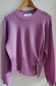 Michelle Mason Pullover Neu mit Etikett ausverkauft bei REVOLVE LG Flieder Drehripp Baumwolle Nylon - Bild 1 von 15