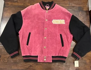 Chaqueta de cuero de gamuza vintage de los 49ers de la NFL NUEVA CON ETIQUETAS de G-III y Carl Banks para hombre talla L - Imagen 1 de 7